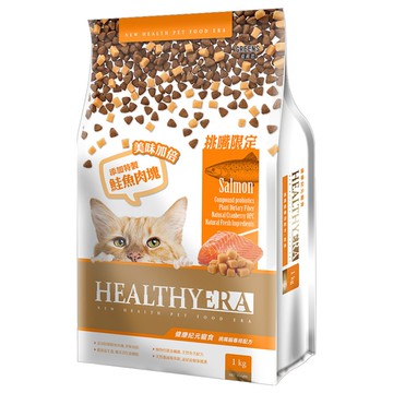 HEALTHYERA 健康紀元 1歲以上成貓 挑嘴貓專用配方 乾飼料 添加益生菌 蔓越莓  鮭魚口味  1kg  1袋