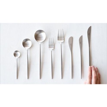 北歐同款啞光原色不銹鋼刀叉勺磨砂無手印霧面