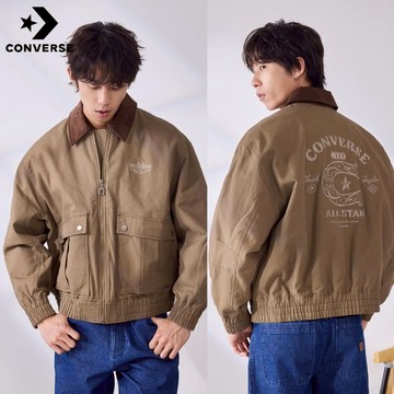 【Converse官方旗艦店】新品 馬年起飛系列_麂皮鋪棉外套_男性_MCJ394-GC5