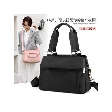 帆布包包2025新款單肩包斜挎包女牛津布中年媽媽包大容量尼龍女包