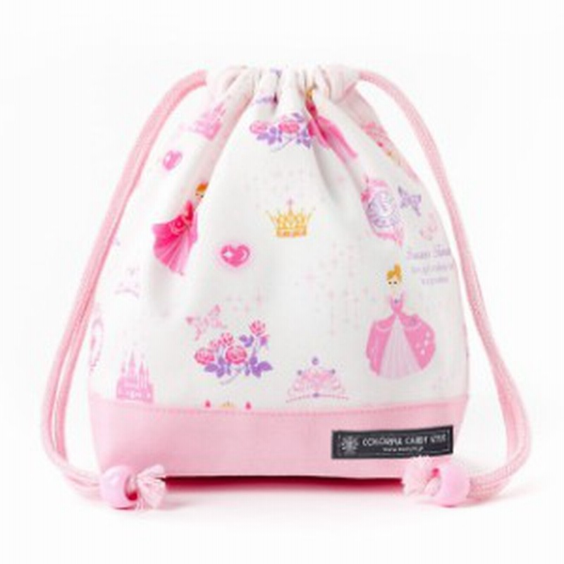 巾着 小 コップ袋 ネームタグ付き プリンセスドレスで彩るパウダールーム ホワイト N 通販 Lineポイント最大1 0 Get Lineショッピング