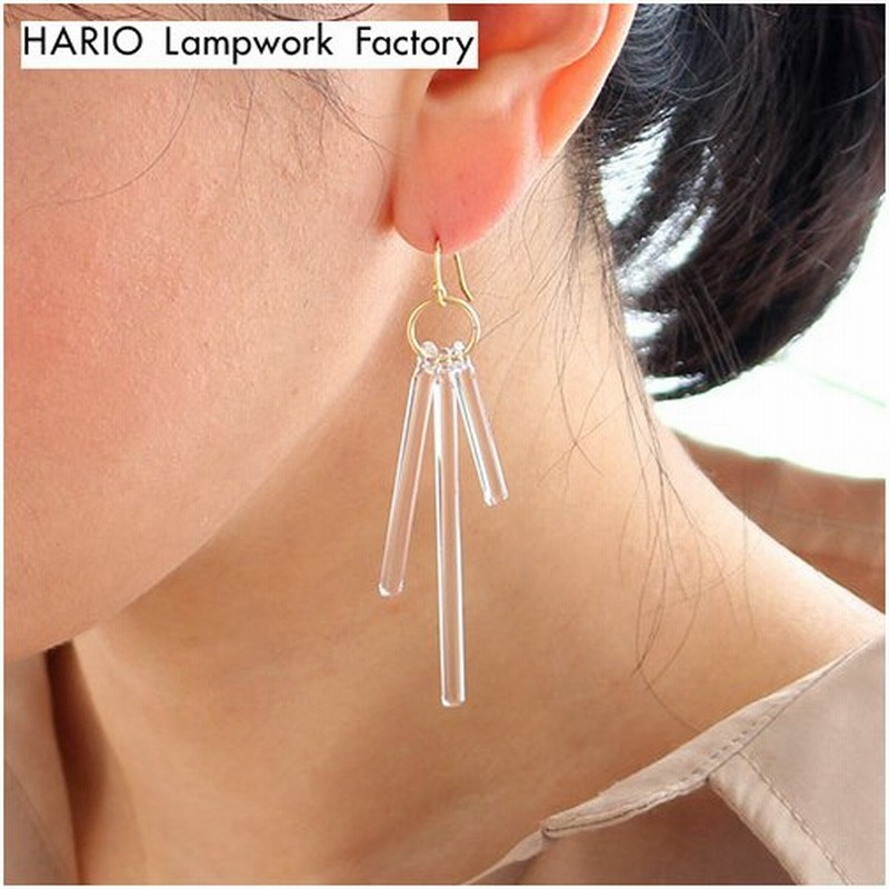ハリオ ピアス カナデ Abstract スティック ガラス レディース シンプル Hario Lampwork Factory 手作り 日本製 揺れる 通販 Lineポイント最大0 5 Get Lineショッピング