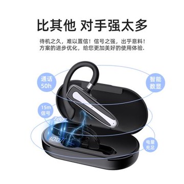 yyk530商務真無線掛耳式藍牙耳機2024年跨境爆款車載通話智能降噪