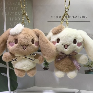毛絨玩具 公仔✨可愛毛絨玉桂狗掛飾鑰匙毛絨玩具公仔掛件迷你玩偶娃娃抓機