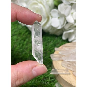 *掘晶*天然白水晶打磨小柱子 打磨單柱 不扎手 白水晶碎石 消磁淨化 冥想淨化 水晶盆栽 消磁鋪底用