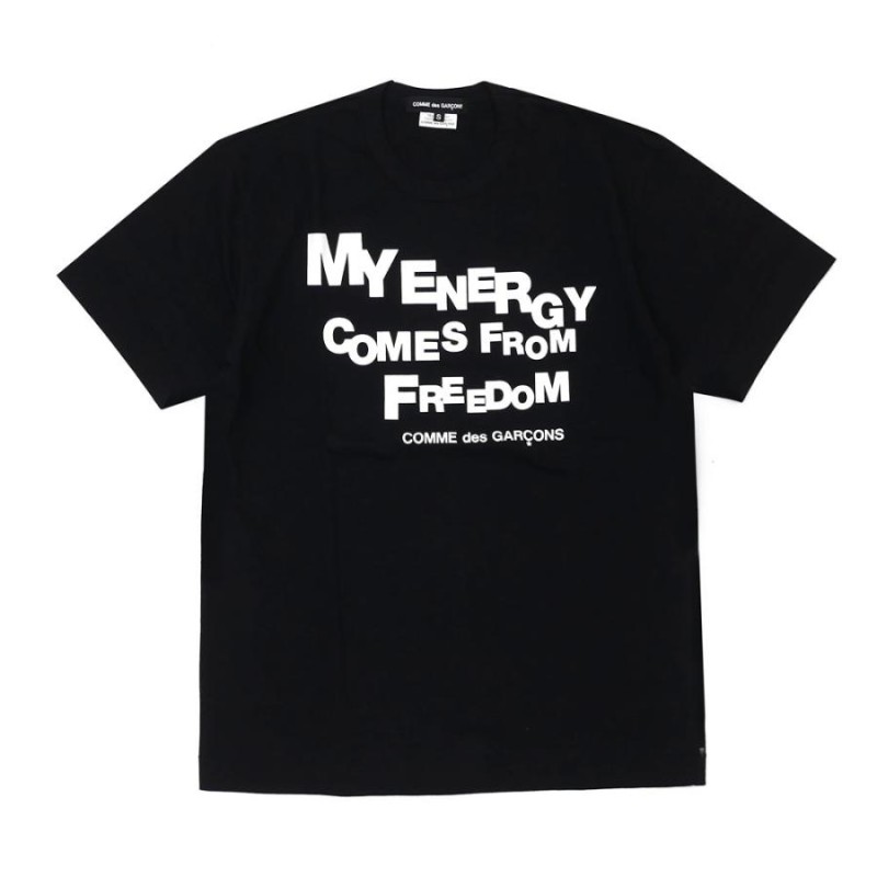 COMME des GARCONS(コムデギャルソン) MY ENERGY TEE (Tシャツ) BLACK