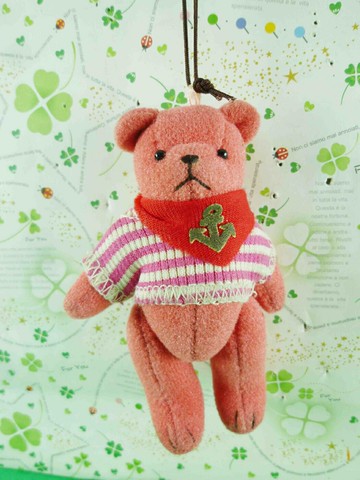 【震撼精品百貨】日本熊系列 吊飾-粉色 震撼日式精品百貨