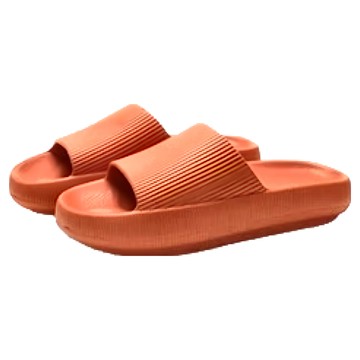 超柔軟EVA厚底拖鞋  橘色  1雙  37~38