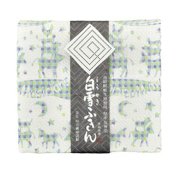 京友禪染萬用巾 / 聖誕音樂隊 藍色