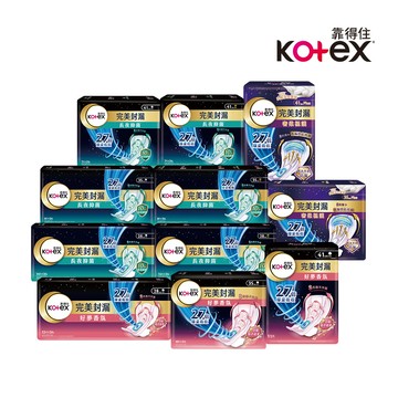 【蝦皮直營】Kotex 靠得住 完美封漏 長夜抑菌(網層/棉柔) /好夢香氛/奢柔極護(28/35/41cm)