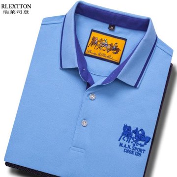 清倉特價夏季短袖T恤翻領男POLO衫純棉半袖上衣高檔男裝寬松有領T