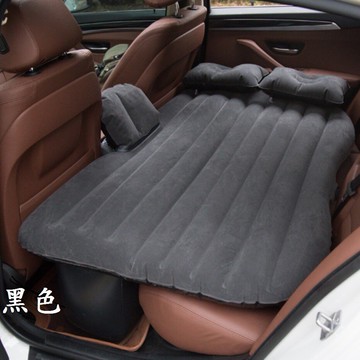 【轎車充氣床】送枕頭+收納袋+打氣機(點烟器) 植絨分體 點菸孔充氣 車用 後座後排充氣墊 旅行床 車震床墊