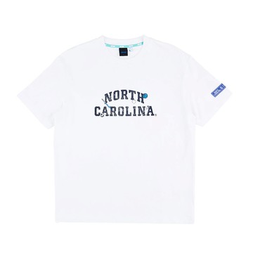 NCAA 男女 微落肩涼感北卡印花上衣 7425100700