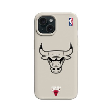 iPhone 15 SolidX 貝殼灰 - NBA - B&W-芝加哥公牛 Chicago Bulls B&W - Light