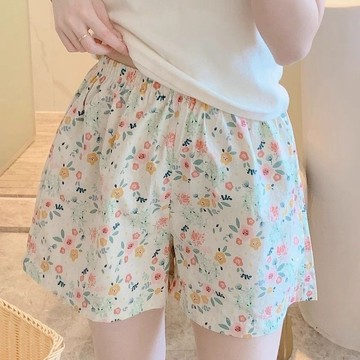2025夏季短褲女卡通睡褲短款網紅ins寬鬆薄款家居休閒遛彎褲睡褲