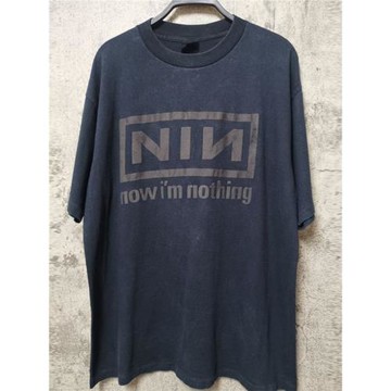 Nine Inch Nails九寸釘樂隊美式嘻哈復古vintage短袖男女質感T恤