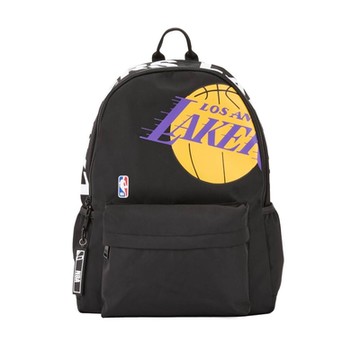NBA 基本 隊徽印刷 後背包 湖人隊-3355174220