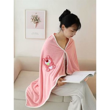 可愛卡通浴巾兒童男毛巾吸水家用嬰兒裹巾洗澡女生珊瑚絨學生宿舍