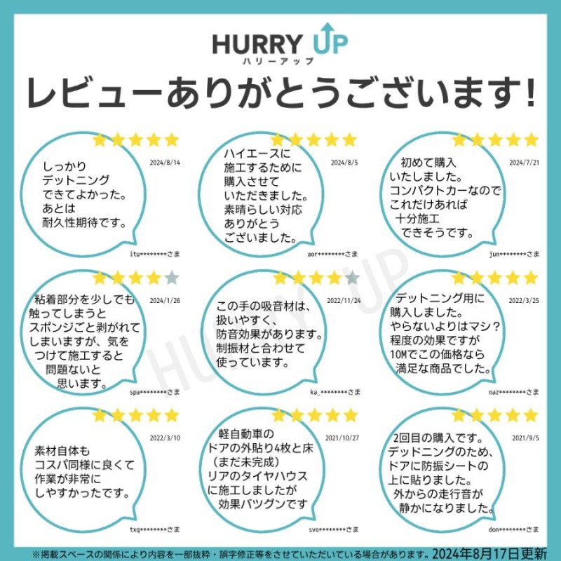 大特価!!】たっぷり極厚4枚セット！デッドニングシート！【抜群