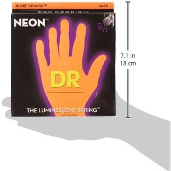 DR Strings Nickel Coated Bass Guitar Strings, Medium NOB6-30