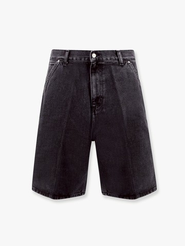Rivet black denim bermuda shorts - CARHARTT WIP - gender_Man