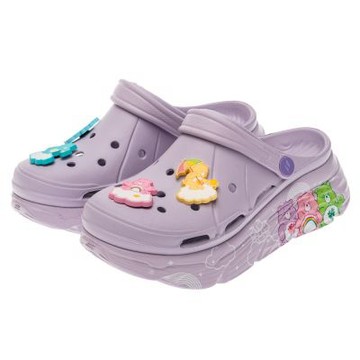 SKECHERS 女鞋 健走系列 CARE BEARS涼拖鞋 MAX CUSHIONING FOAMIES (800039LAV)