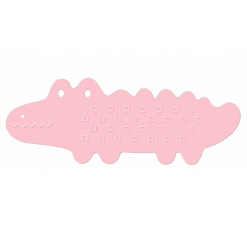 鱷魚造型吸盤式防滑地墊/腳踏墊  95 x 34.5cm  粉色  1個