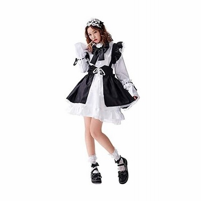 Richyt9 コスプレ メイド 服 かわいい ハロウィン カチューシャ 長袖 ロリータ 6点 セット 通販 Lineポイント最大get Lineショッピング