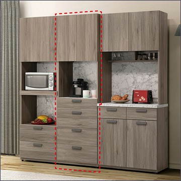 2尺四抽收納櫃 櫥櫃 廚房櫃 電器櫃 微波爐櫃【275A5969】Leader傢居館275-9864