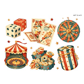 【6 月新品】20-134-0355 裁切紙 馬戲團風格