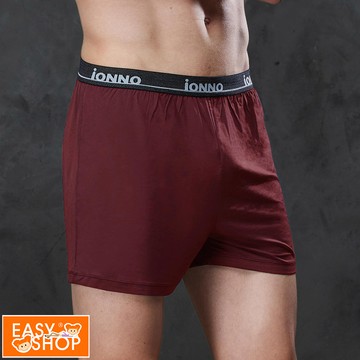 【EASY SHOP】iONNO-黑科技能亮褲-機能纖維戰力補給加大尺碼能亮大平口褲-波爾多紅