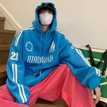 青少年連帽衛衣男春秋新款寬松運動上衣早秋新款男生帥氣套頭外套