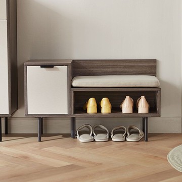 【免運/可開票】高低櫃 玄關桌 林氏家居家用門口入戶多層高低柜小戶型收納儲物鞋柜林氏木業MF1N