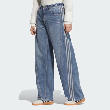 【adidas 愛迪達】 牛仔長褲 女 - Originals JN0726