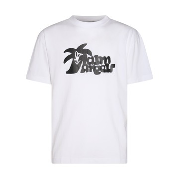 Palm Angels - White And Black Cotton Hunter T-shirt
