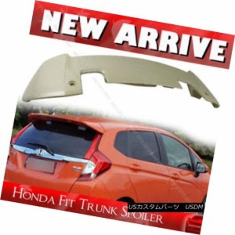 14 15 16 Hondaハッチバック用塗装第3フィットRSタイプリアウイングトランク・スポイラー | LINEショッピング