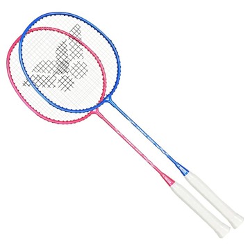 VICTOR 勝利體育 羽毛球拍 亮粉藍白 POWER 1000 90~100g 2支  POWER1000-BQ  1組