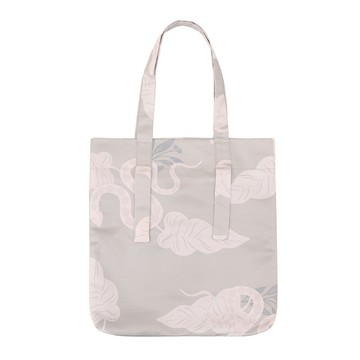 【絕版品五折】葉形蛇紋印花托特包 肩背袋 茶棕卡其色