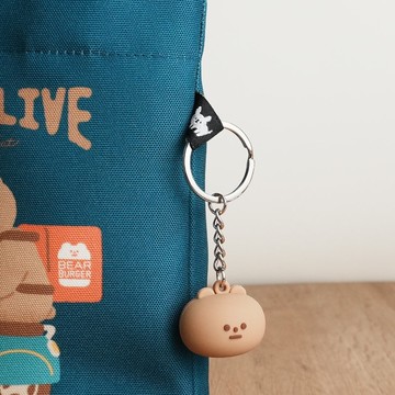 立體矽膠吊飾 鑰匙圈 - Shadow熊