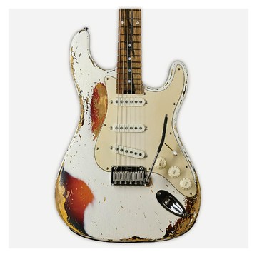 Shue NC-S Classic TM-80 SSS 單單單 小搖座 復古白 Vintage White 馬來西亞黑木指板 重度舊化 電吉他