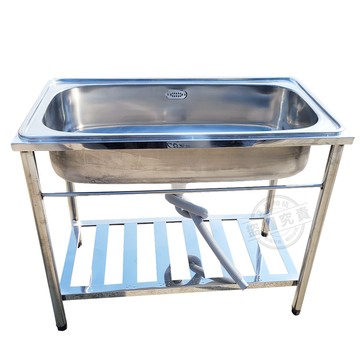 水槽洗衣槽 【Abis】客製商品-頂級經典304不鏽鋼93.5CM特大水槽/洗手台/洗碗槽/洗衣槽/流理台(3.2尺)-1入
