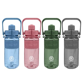 綠貝精選彈跳吸管太空壺600ml-多色任選