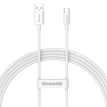 Baseus 倍思 優勝系列 USB-Type-C 100W 快充傳輸線  1.5m  皓月白  1條