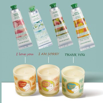 限量組合 VIPO 表達心意禮物香氛蠟燭150g「LOVE YOU」款+精粹自然水潤護手霜30ml(任選)-150g+30ml