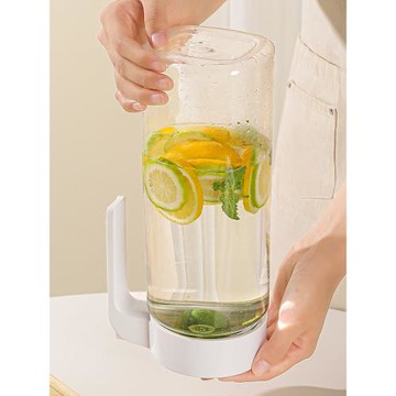 日式窄形冷水壺塑料冰箱涼水壺家用耐熱高溫水瓶大容量果汁泡茶壺