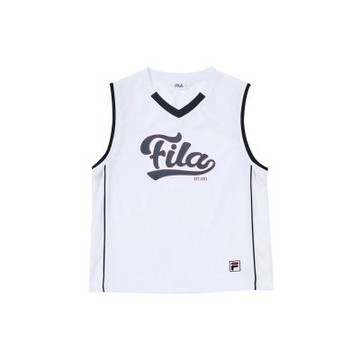FILA KIDS 童短袖針織背心-白色 1TKA-4412-WT
