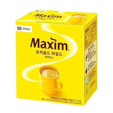 【Maxim】麥心 韓國咖啡 摩卡經典三合一拿鐵咖啡 50入 (12gx50入)