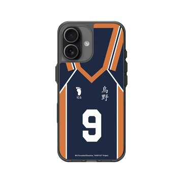 iPhone 17 Clear (相機按鈕) 酷墨灰 - 排球少年 Haikyu!! - 影山背號9