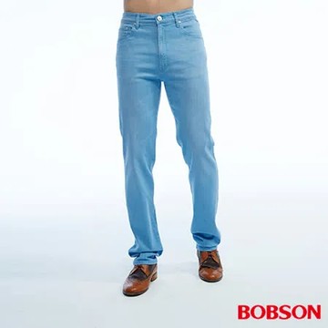 BOBSON   男款高腰彈性直筒褲 (1810-58)