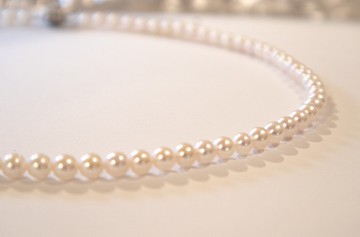 天然日本珍珠Akoya 5-5.5mm項鍊 925純銀